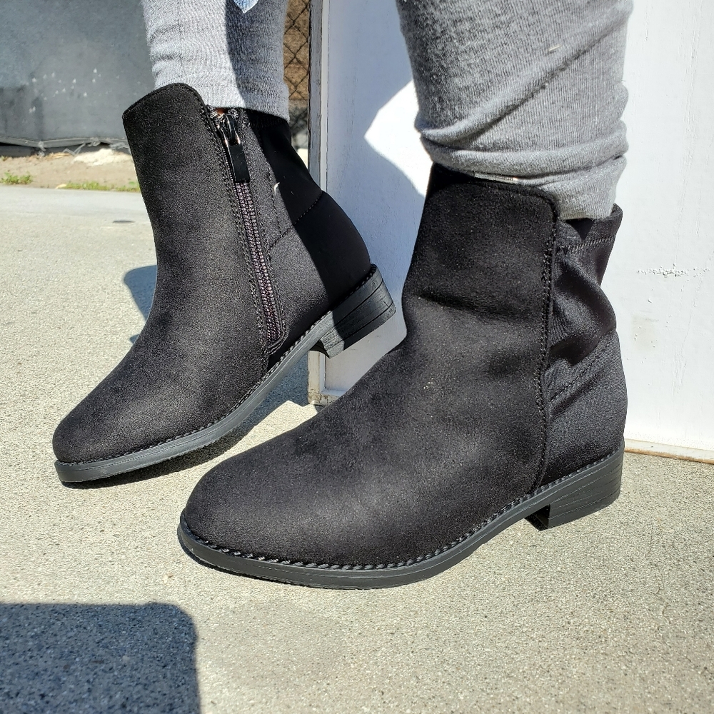 Black Suede Ankle Boots